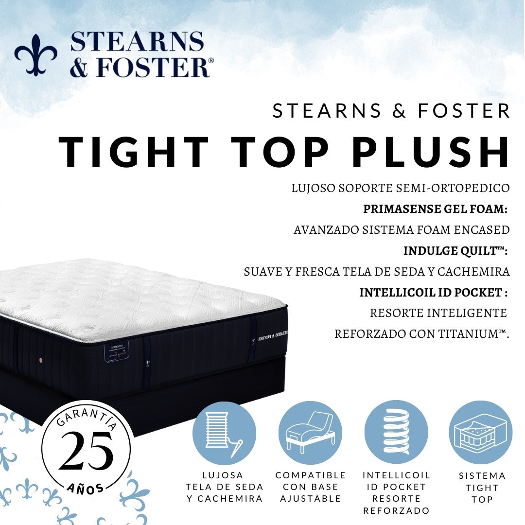 Stearns & Foster Tight Top Plush - Tiendas Relax