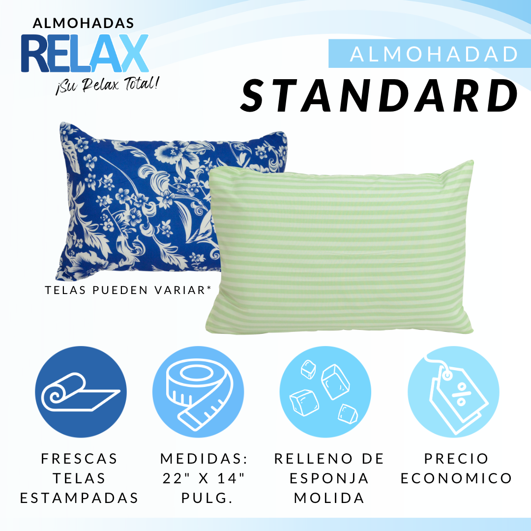 Medidas almohada standard sale